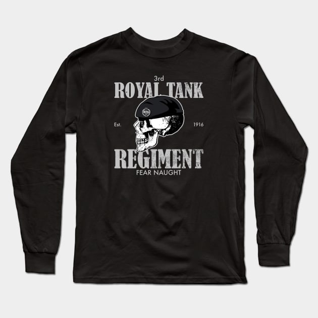 3rd Royal Tank Regiment (Distressed) Long Sleeve T-Shirt by TCP